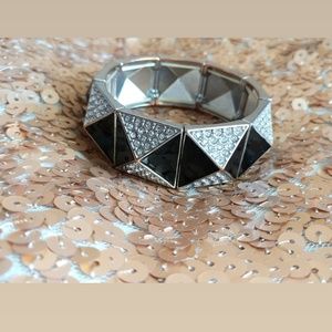 Express Bracelet Black and Silver